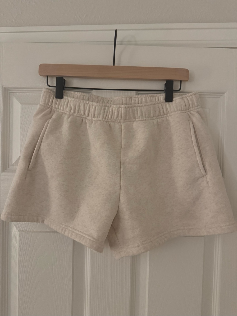 aerie OFFLINE cloudfleece shorts heather frost